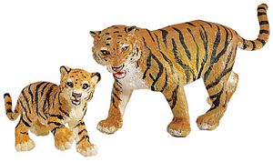 Wild Safari Tiger Cub Replica Toy 