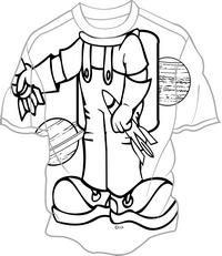 Astronaut-Color In Kids Shirt-Small