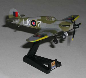 Diecast Model Hurricane MKII Raf 87Sqn 1942