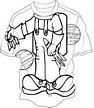 Astronaut-Color In Kids Shirt-Small
