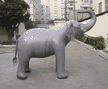 7 Foot Tall Lifelike Inflatable Elephant