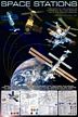 Space Stations Poster (Rolled and Sleeved)