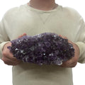 Large Natural Dark Purple Amethyst Druzy 9.5" 5.90 lbs | Beautiful Crystals Home or Office Décor | Geology Gift