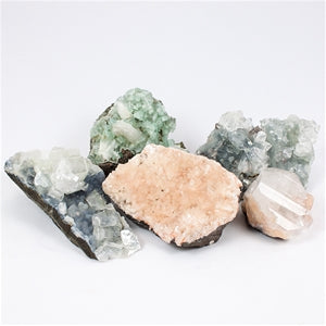 Large Apophyllite Crystal Formation Bag and Tag