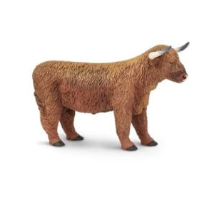 Wild Safari Highland Bull Model Toy