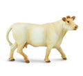 Wild Safari Charolais Cow Model Toy