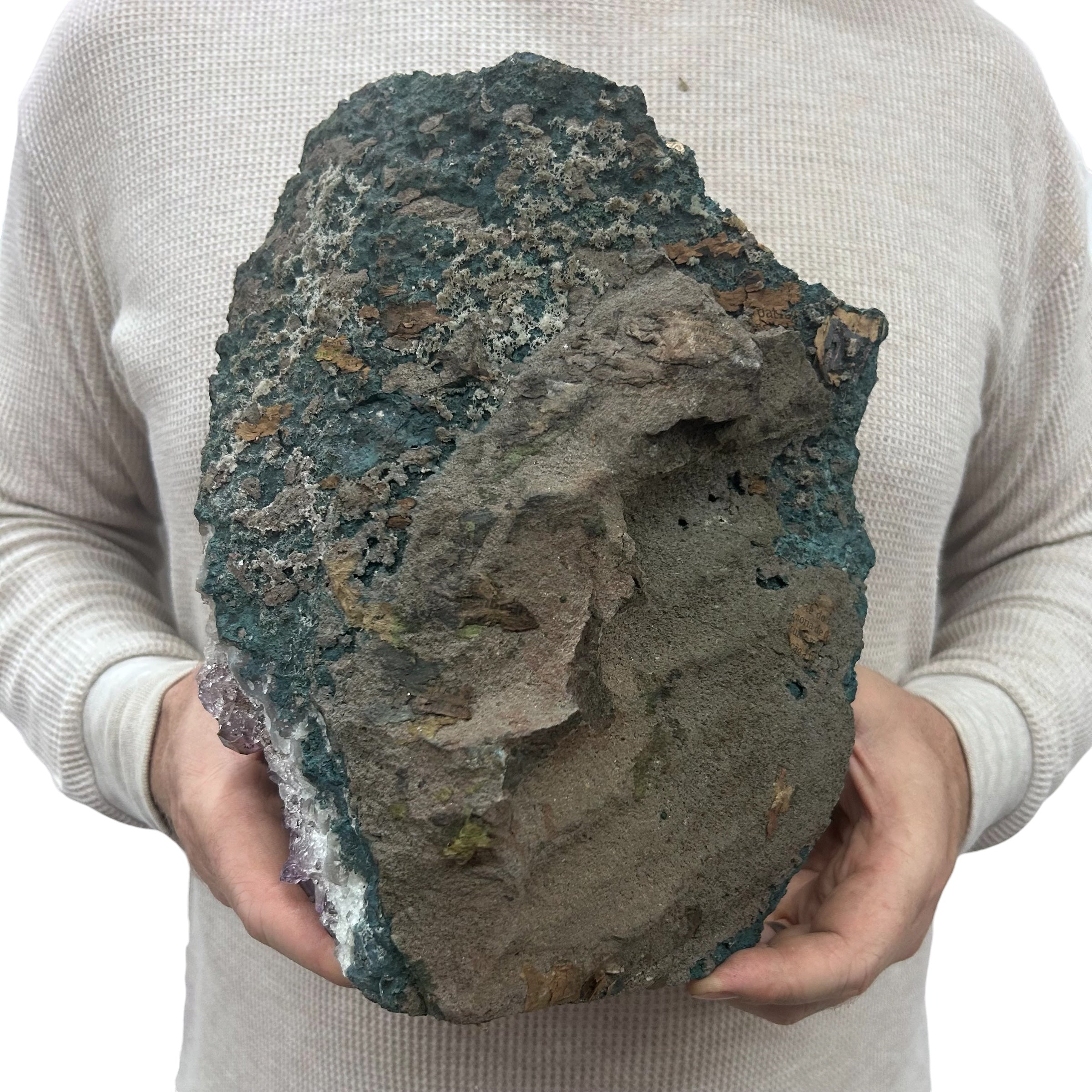 Large Natural Dark Purple Amethyst Druzy 10" 9.60 lbs | Beautiful Crystals Home or Office Décor | Geology Gift