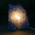 Large Amethyst Cluster Lamp 6.5"