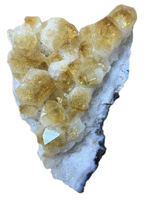 Natural Orange Citrine Druzy Cluster 5" 0.85 lbs