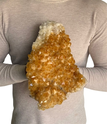 Natural Orange Citrine Druzy 13" 8.95 lbs