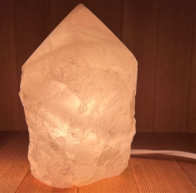 Top Polished Rose Quartz 6.5" Lamp