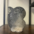 Small Orthoceras and Gontite Fossil Slab Plaque w/ Standing base - Polished Specimen Sculpture 6.25" 1.67 lbs