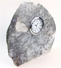 Natural Polished Agate Slab Clock w/ Cut Base 8" 7.15 lbs