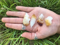 Citrine Points Mineral Rock w/ Bag & Tag