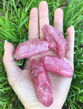 Red Dyed Quartz Mineral Points Medium 2"-3"