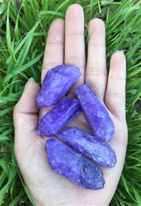 Purple Dyed Quartz Mineral Points Medium 2"-3"
