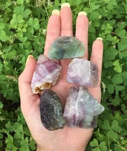 Fluorite Mineral Rock Crystal Specimen - Raw