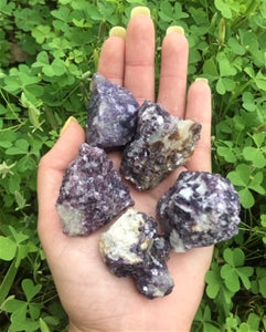 Brazil Lepidolite Rock Mineral - Raw