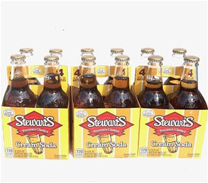 Stewart's Cream Soda 12 Bottles of 12 fl oz