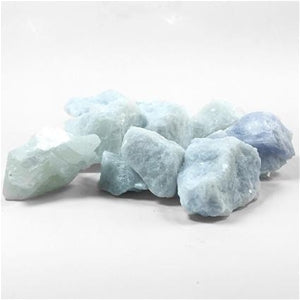 Blue Calcite Raw Natural Mineral Rock - Bulk Pack 30