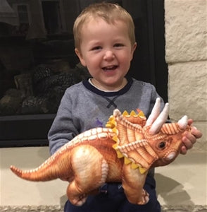 14" Plush Dinosaur - Triceretops