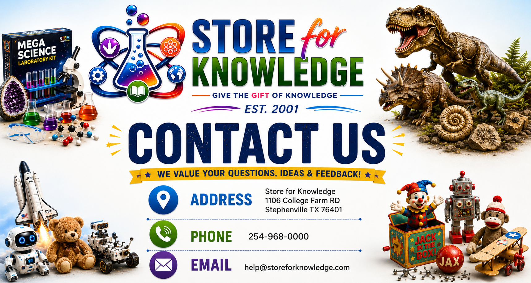Store For Knowledge Contact Us