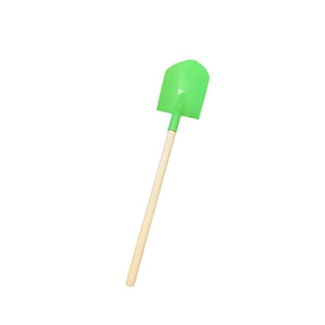 Wood Handle Plastic Sand Shovel-Green