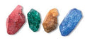 Bulk Pack -Quartz Points Colored Mineral Rock (36 Pieces)