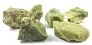 Green Opal Rough Mineral Rock - Bulk Pack (30 Pieces)