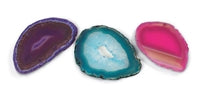 Colored Agate Slab w/ Bag & Tag