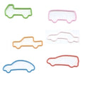 Memory Shape Rubber Bands Vehicles Assortment