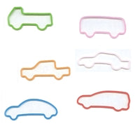 Memory Shape Rubber Bands Vehicles Assortment