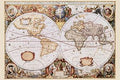 Map of the World Poster Laminated