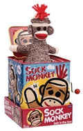 Sock Monkey Jack in the Box - Classic Toy