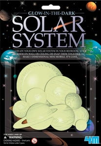 Glow in Dark 3d Solar System Wall Display Mobile