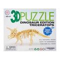 3D Wooden Puzzle Triceratops