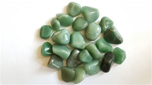 Green Opal Tumbled Natural Mineral Rock Bag & Tag